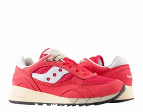 Saucony Originals Shadow 6000 Premium Red/White Men's Shoes S70785-3 Mens Athletic Shoes clearance sale