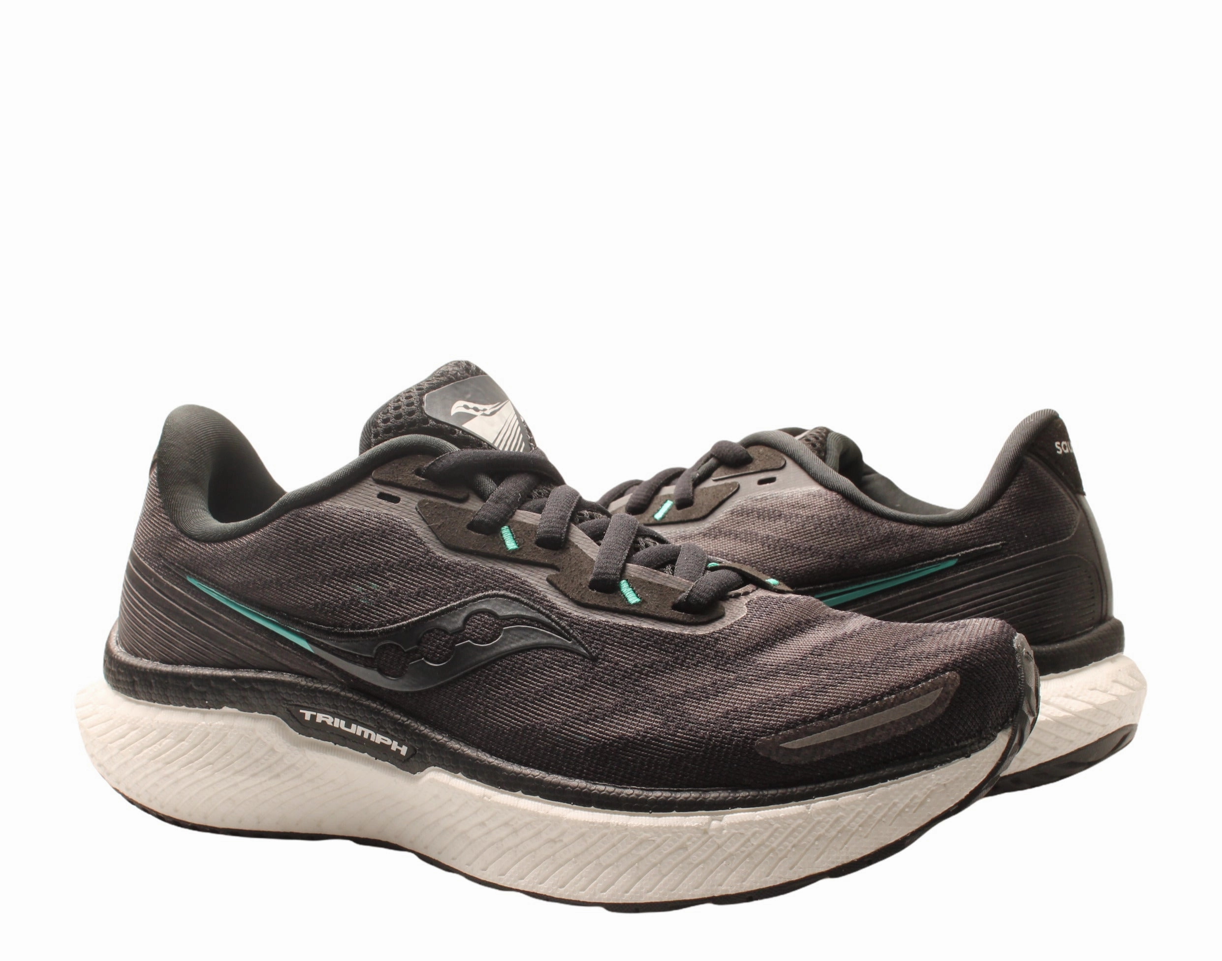Saucony Triumph 19 Black/White Women's Running Shoes S10678-10 Womens Athletic Footwear online shop
