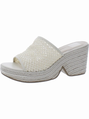 Saydie Womens Raffie Slip On Wedge Sandals Summer Womens Sandals clearance