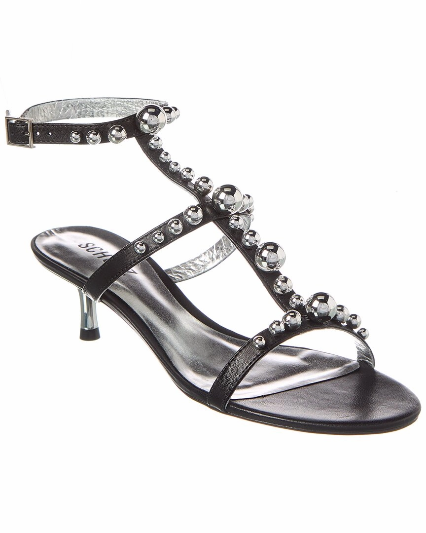 Schutz Arienne Leather Summer Womens Sandals clearance
