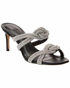 Schutz Jocelyn Mule Leather Sandal Womens Beach Sandals special deal
