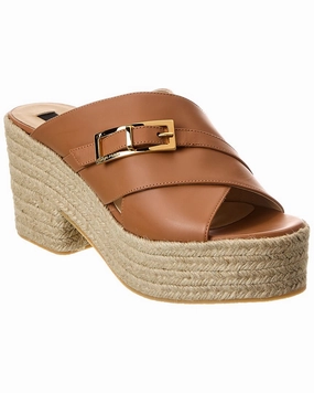 Sergio Rossi Leather Sandal Womens Sandals discount online