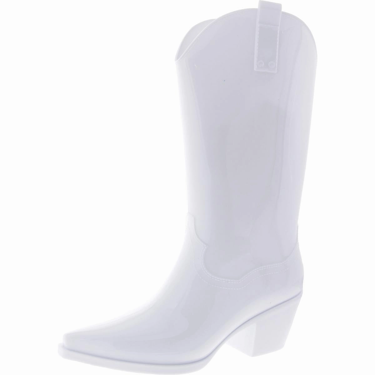 Shallow Womens Tall Pointed Toe Rain Boots