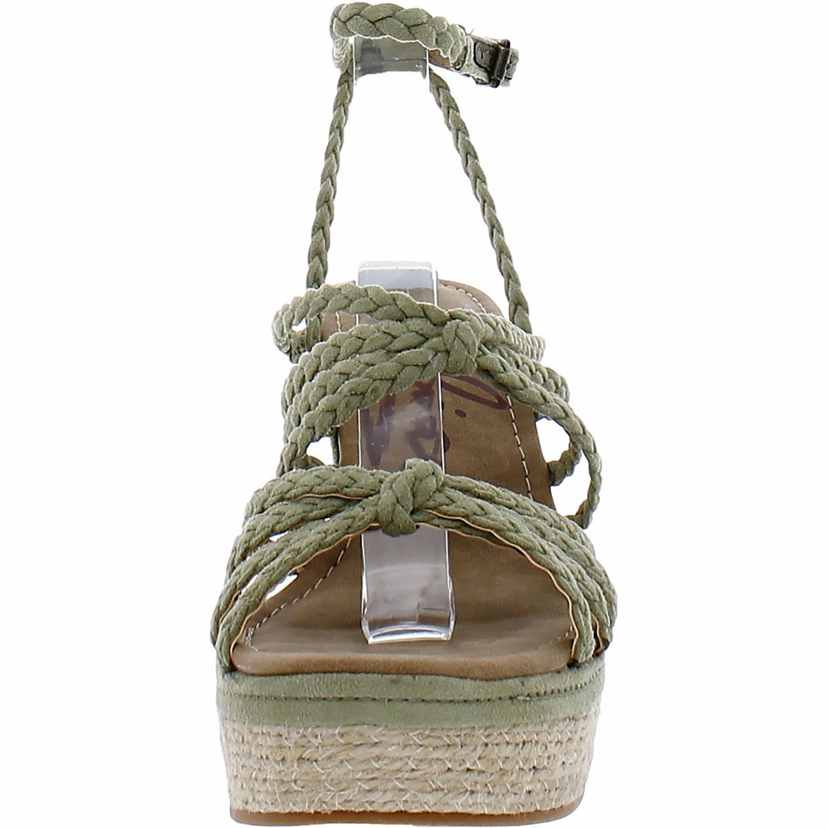 Shana Womens Faux Suede Slingback Wedge Sandals