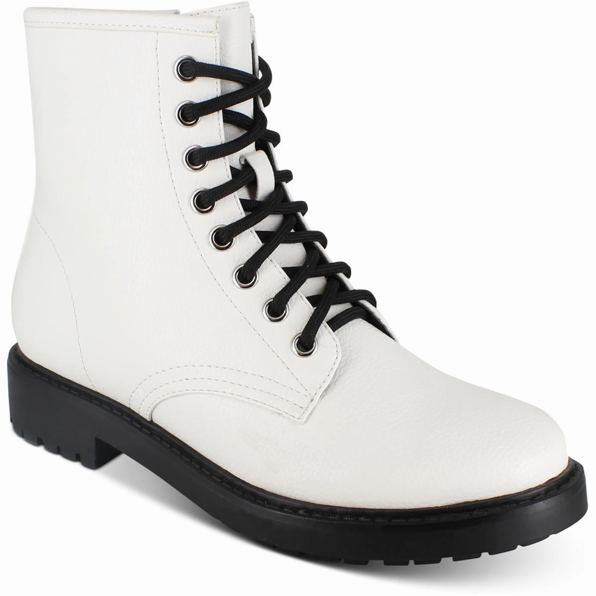 Shelby Womens Faux Leather Lace Up Booties High-quality Womens Boots discount