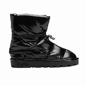 Shiny Pillow Boot In Jet Black Womens Winter & Rain Boots online