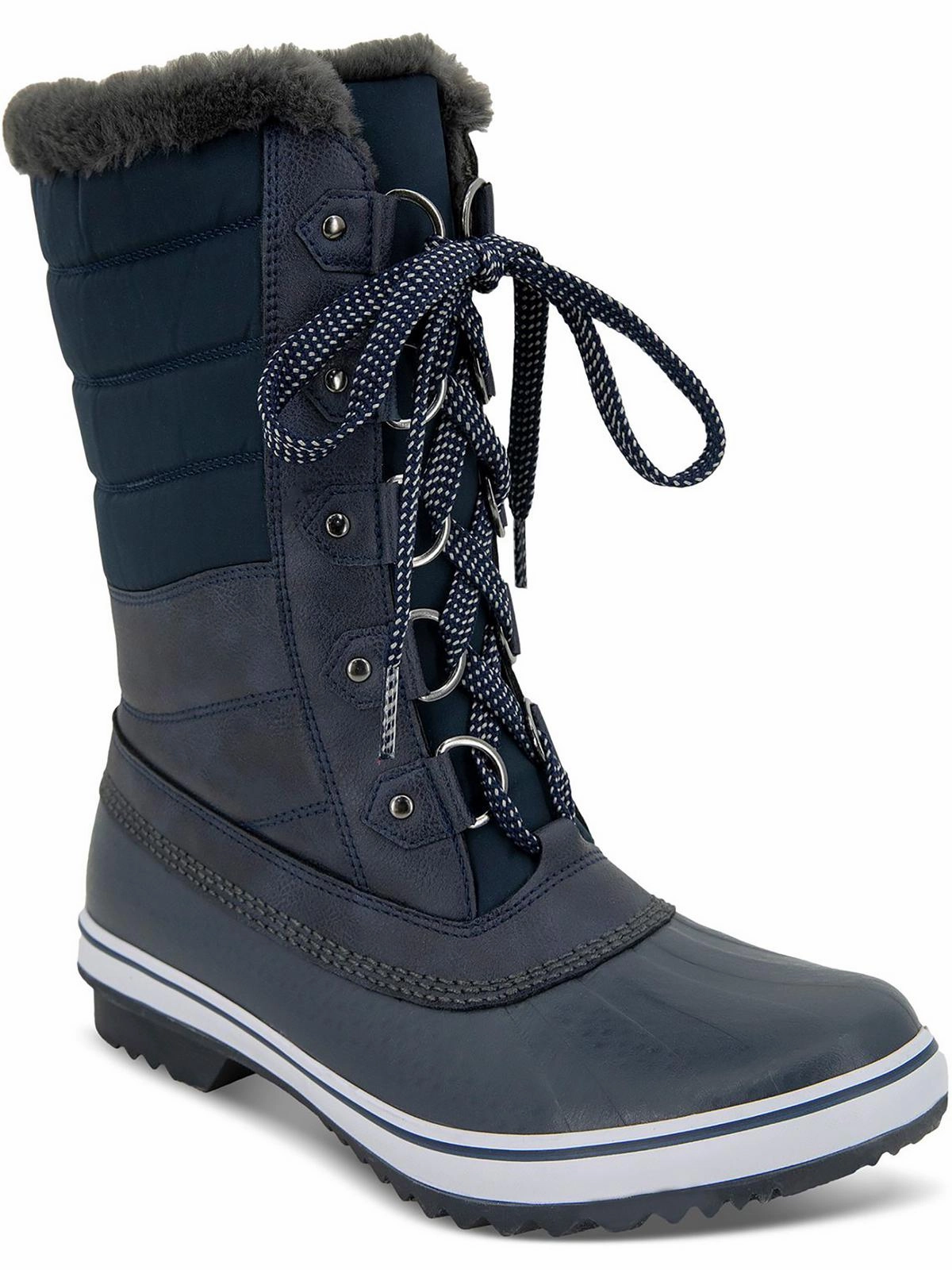 Siberia Womens Faux Leather Cold Weather Winter & Snow Boots