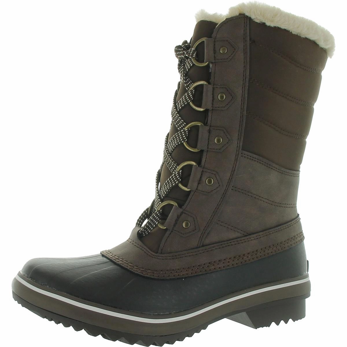 Siberia Womens Faux Leather Cold Weather Winter & Snow Boots