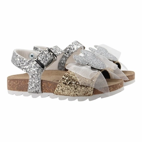 Silver Minnie Motif Sandals Girls Sandals summer sale