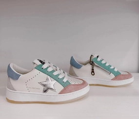 Silver Star Wedge Sneaker In Multi-Colored Girls Athletic Shoes on sale