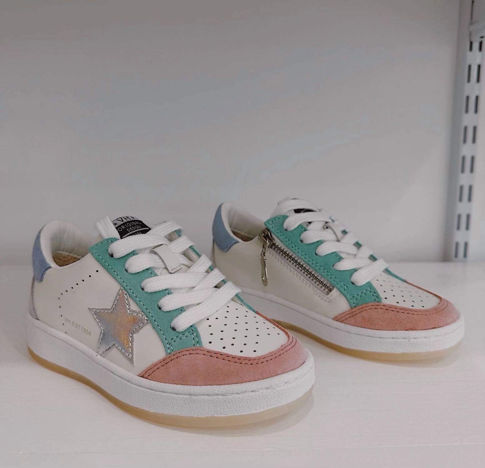 Silver Star Wedge Sneaker In Multi-Colored