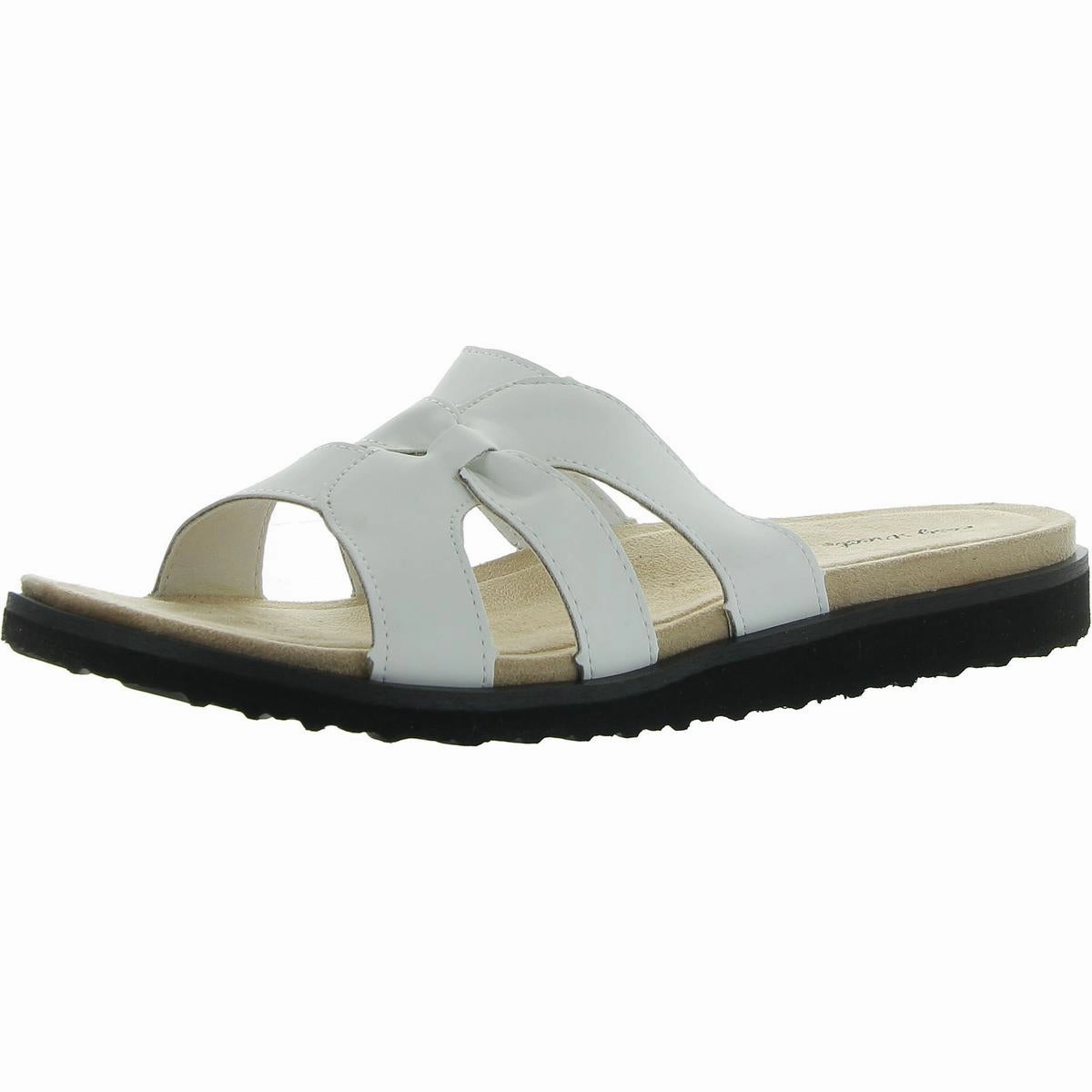 Skai Womens Strappy Manmade Slide Sandals