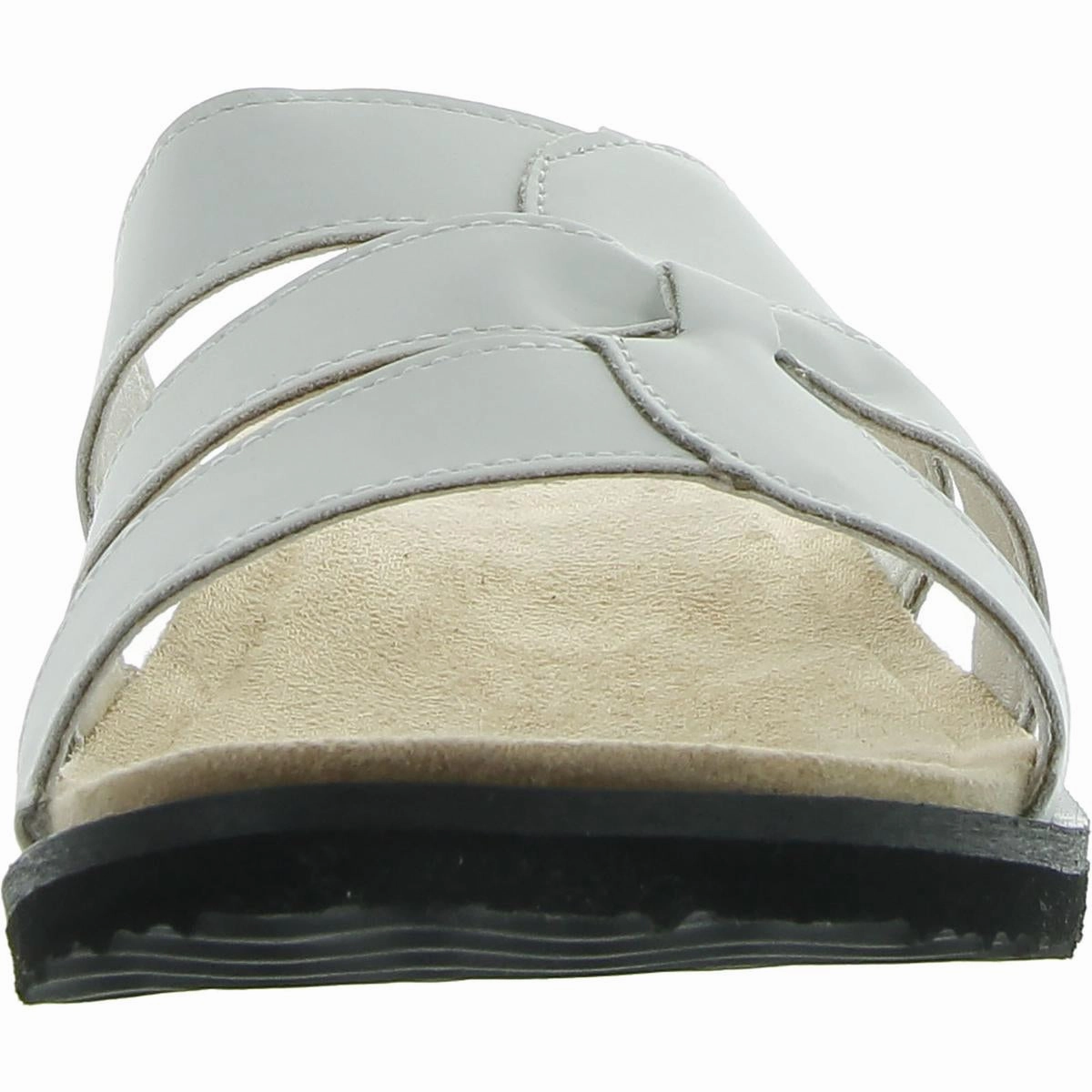 Skai Womens Strappy Manmade Slide Sandals