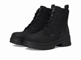 Skechers Foxgrove Women 8.5 Black Leather Memory Foam Comp Toe Work Boot ZOGG112 Mens Athletic Shoes clearance sale