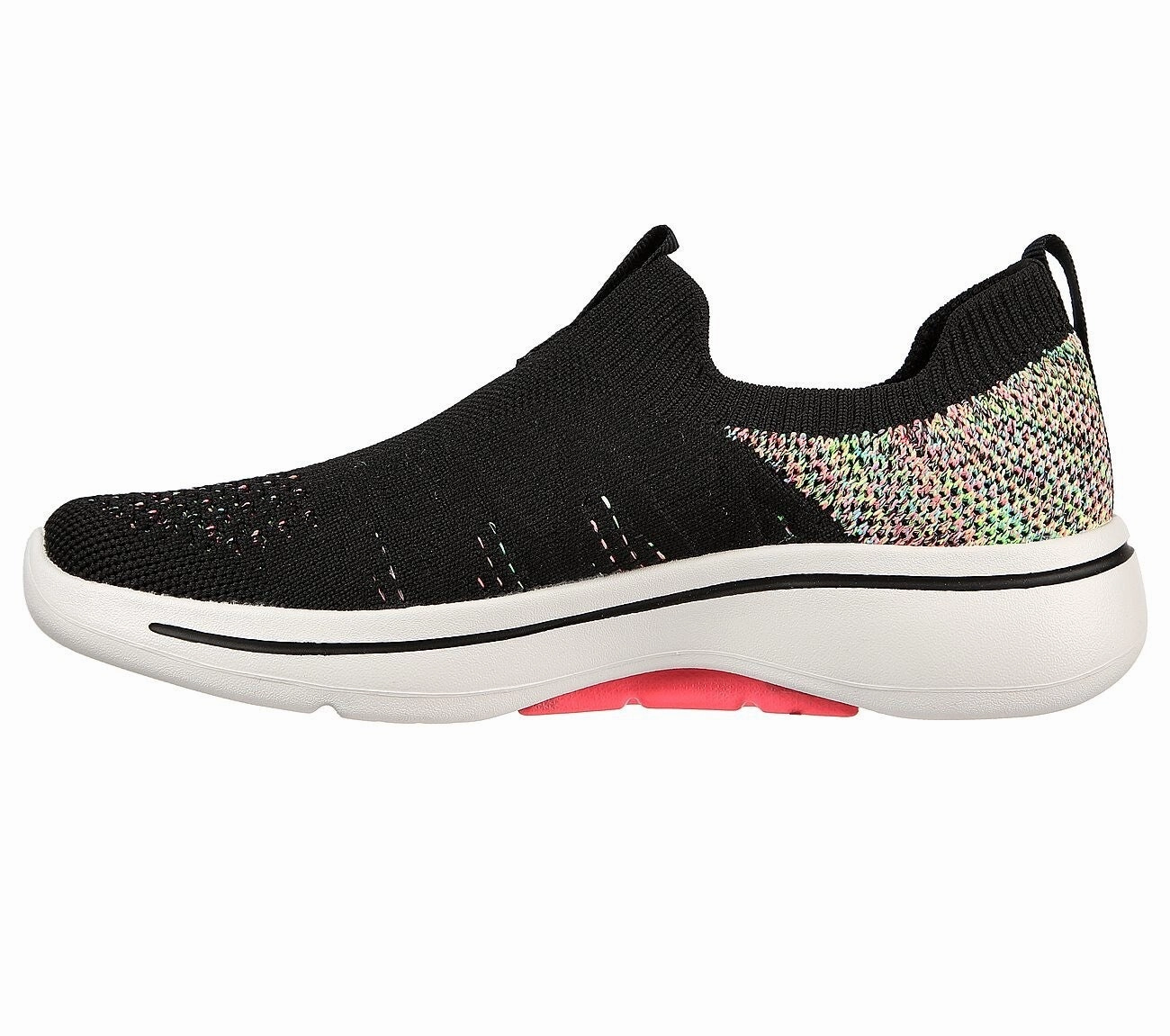 Skechers Go Walk Arch Fit Fun Times 124478-BKMT Womens 8.5 Slip-On Shoes EEE4094