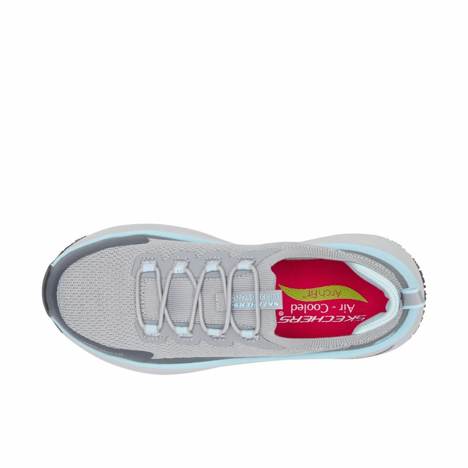 Skechers Max Cushioning Arch Fit 2.0 Women Gray Nixx Comp Toe Work Shoes ZOGG124