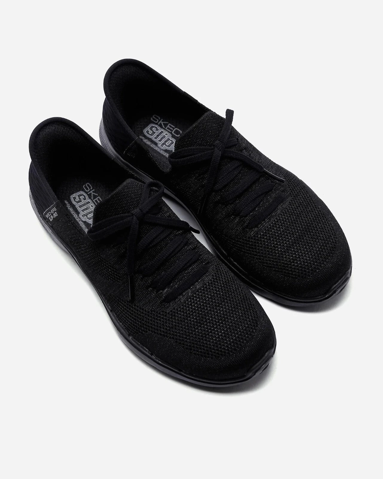 Skechers Slip-ins: Go Walk 6 Lovely Day 124568-BBK Women 9.5 Black Shoes EEE4377