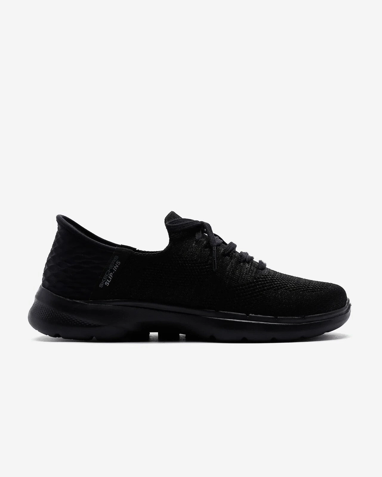 Skechers Slip-ins: Go Walk 6 Lovely Day 124568-BBK Women 9.5 Black Shoes EEE4377