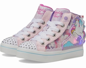 Skechers Twi-Lites 2.0 314399L Girls US 13.5 Pink Multi Glitter Sneakers FZP616 Girls Athletic Shoes on sale