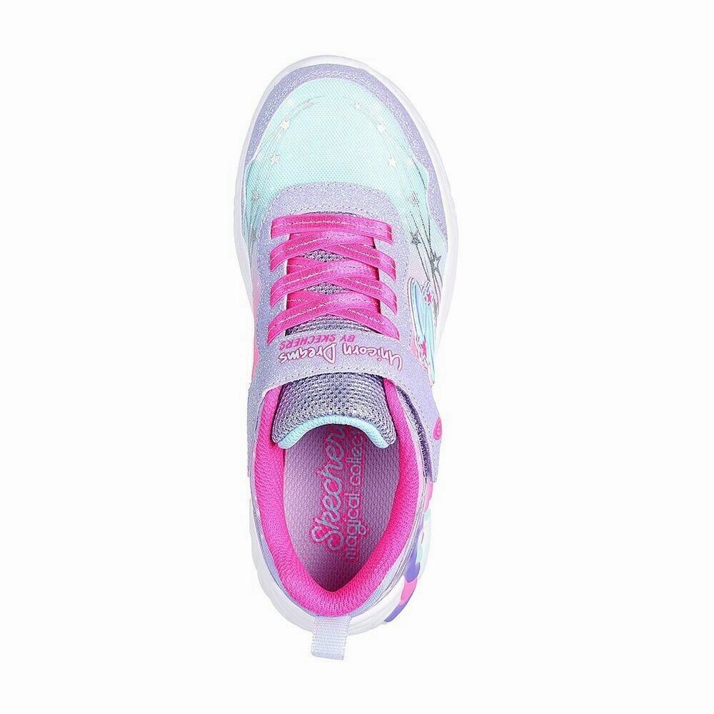 Skechers Unicorn Dreams Wishful Magic 302299L-LVHP Sneaker Kid 10.5 Multi FZP481