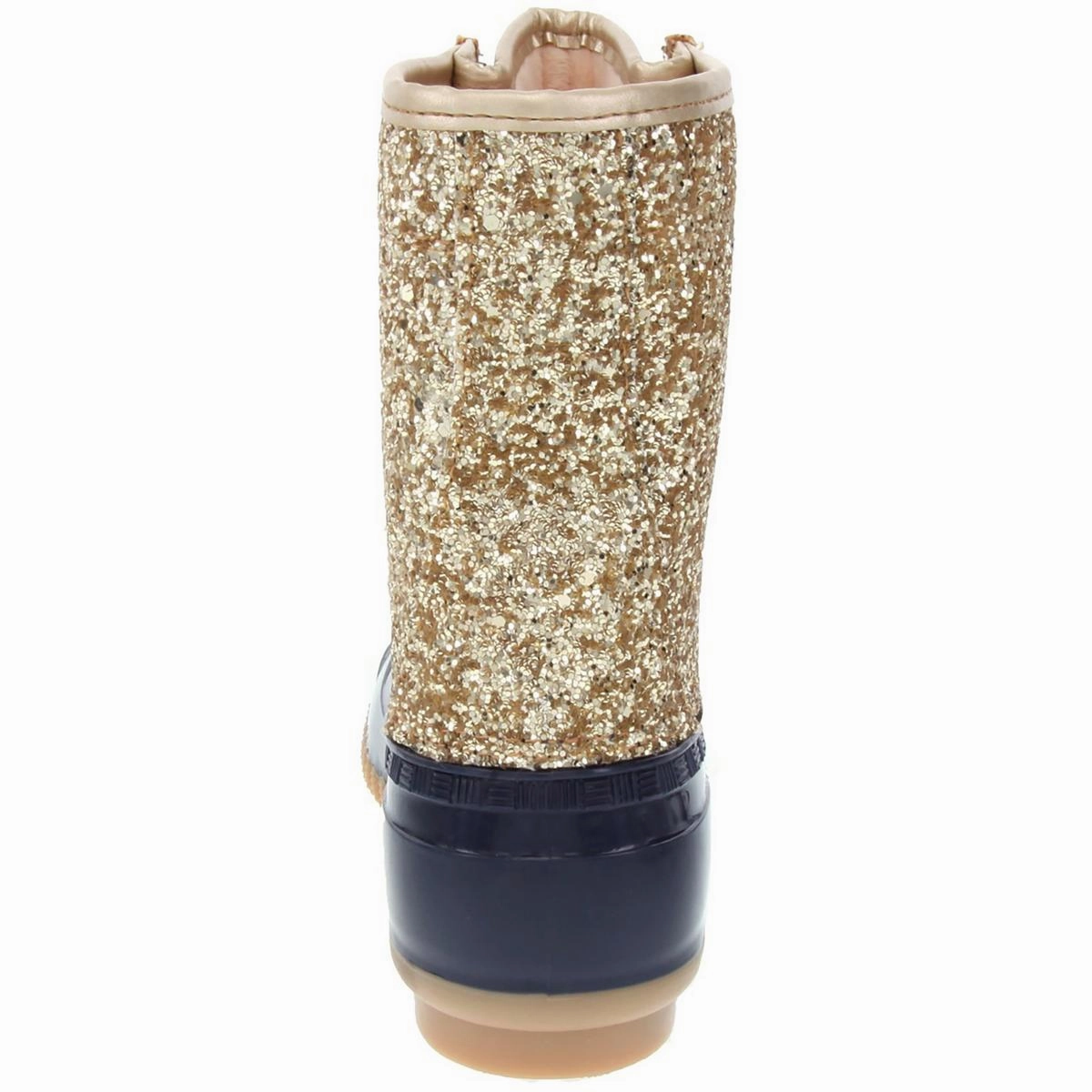 Skipper Womens Glitter Fleece-Lined Combat & Lace-up Boots