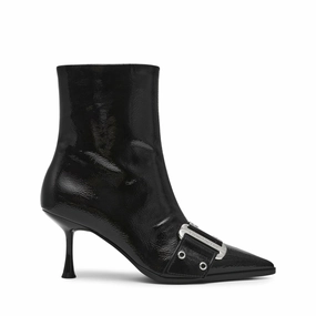 Slinger Bootie BLACK CRINKLE PATENT Womens Boots & Booties promotion