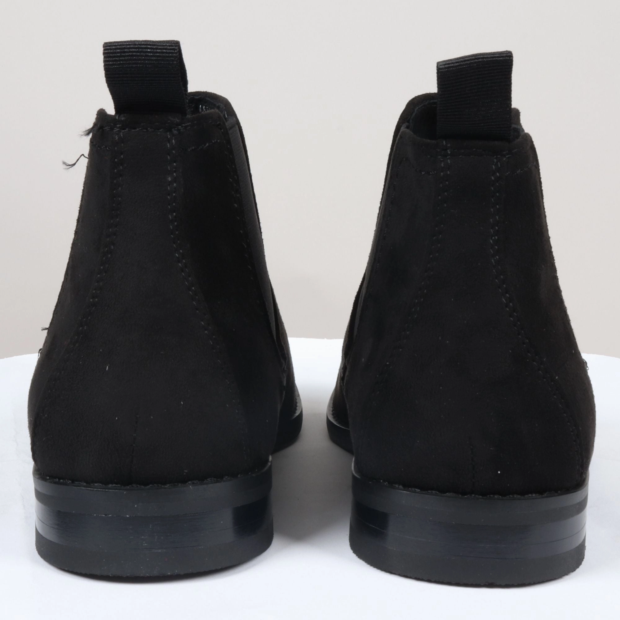 Slip On Suede Leather Lined Chelsea Ankle Shoes