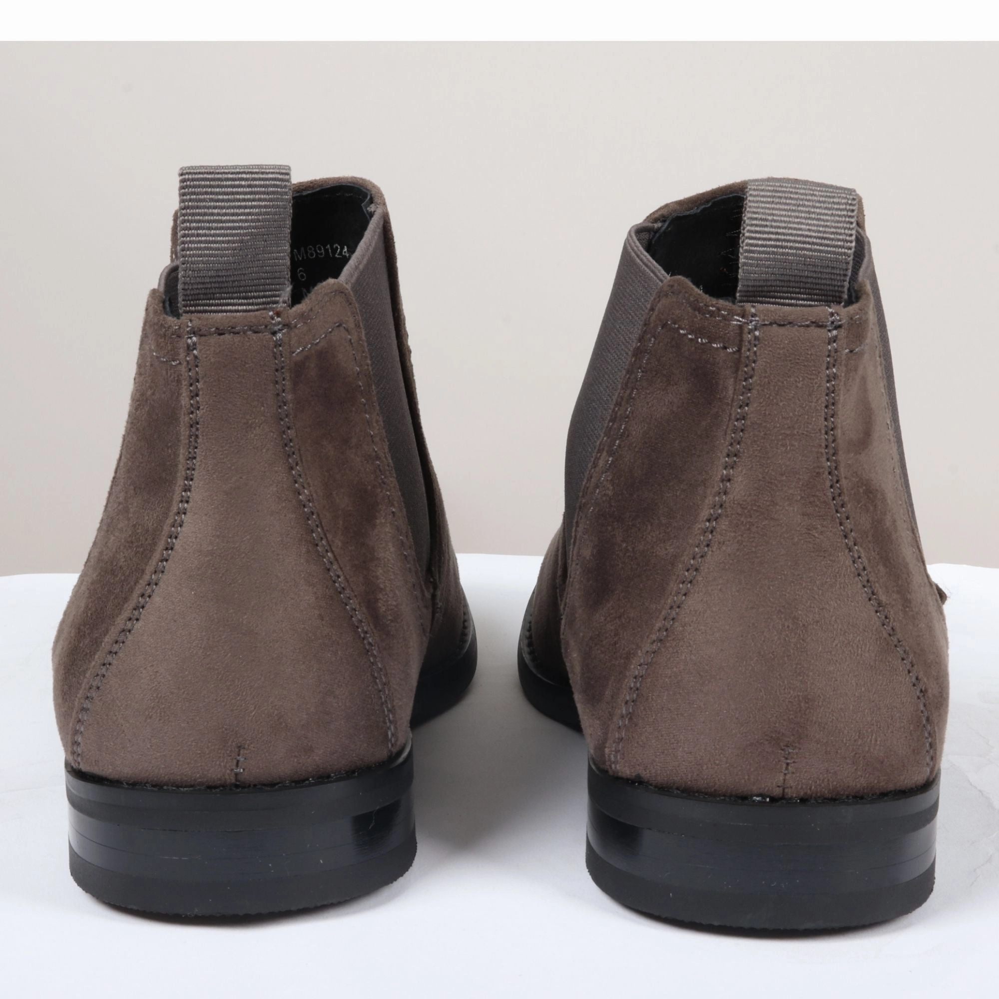 Slip On Suede Leather Lined Chelsea Ankle Shoes
