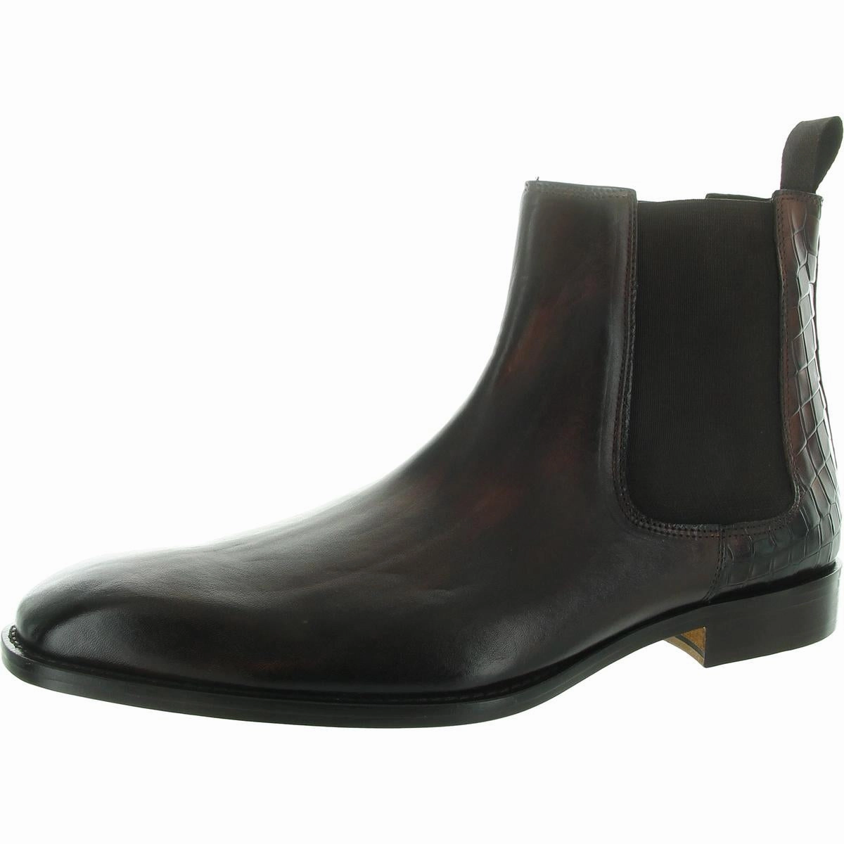 Sloan 43 Mens Leather Ankle Chelsea Boots Mens Chukka Boots outlet deals