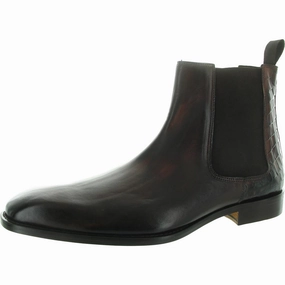 Sloan 43 Mens Leather Ankle Chelsea Boots Mens Chukka Boots outlet deals