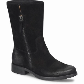Sofft Betty SF0103821 Boots Womens US 9 Black Suede Mid Calf Side Zipper KHD1567 Top-rated Womens Boots outlet