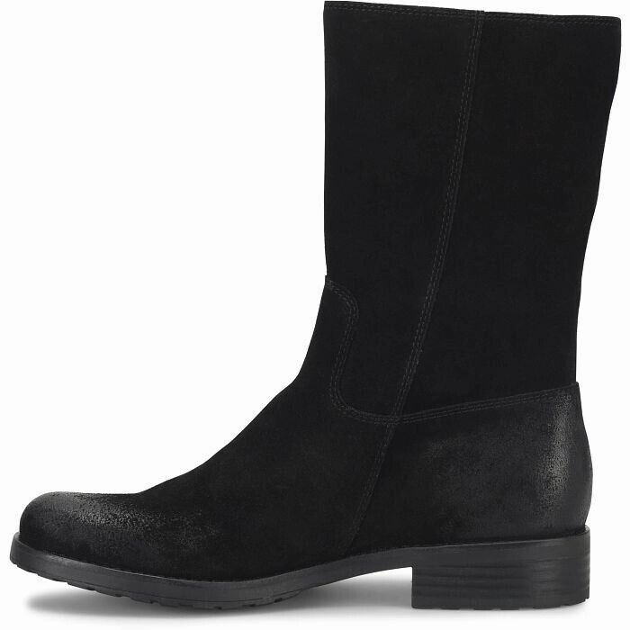Sofft Betty SF0103821 Boots Womens US 9 Black Suede Mid Calf Side Zipper KHD1567