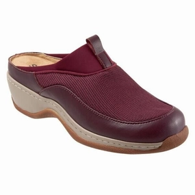 SoftWalk Aberdeen Mule Womens 10.5 Burgundy Leather Slip On Comfort Shoes KHD751 Womens Athletic Footwear online shop