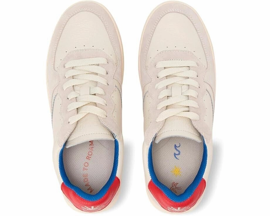 Soludos Roma Sneaker Women's US 9 White Red Leather Lifestyle Shoes RHS2415