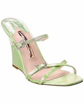 Sophia Webster Venus Leather Wedge Sandal Cheap Womens Sandals clearance