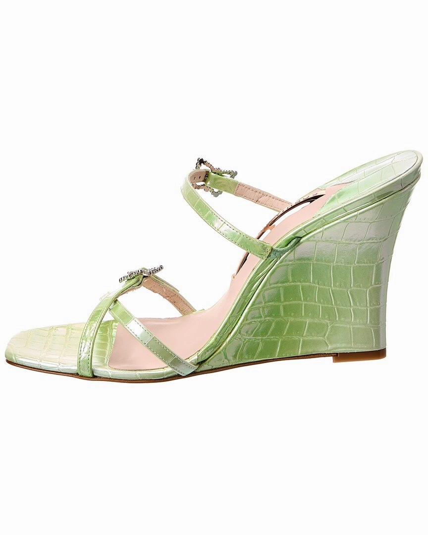 Sophia Webster Venus Leather Wedge Sandal