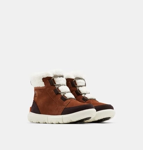 Sorel Explorer II Carnival Cozy Bootie Women's Size 8.5 Wood Chalk Boots EEE3504 (Brown,8.5) Womens Boot Deals Today