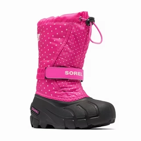 Sorel Flurry Print Kids US 7 Pink Waterproof Insulated Snow Boot NY3503-650 Girls Athletic Shoes on sale
