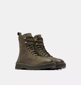 Sorel Hi-Line 2009511 Men's US 11.5 Green Leather Waterproof Ankle Boots ZPO2818 Buy Mens Chukkas online shop