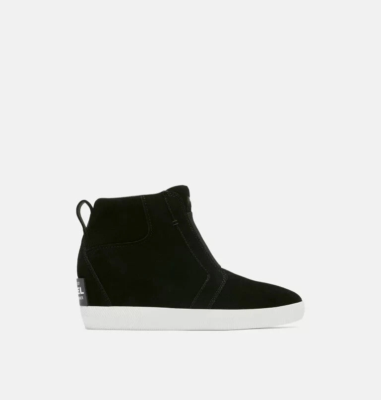 Sorel Out N About Women's 9.5 Black Suede Pull On Waterproof Wedge Boots KHD2534