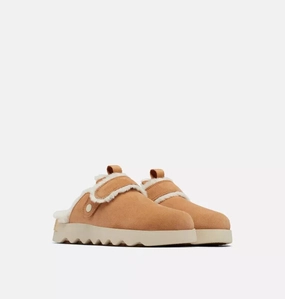 Sorel Viibe 2048521-253 Clog Women's US 7.5 Brown Suede Faux-Fur Slip-On RHS2877 Womens Athletic Footwear online shop