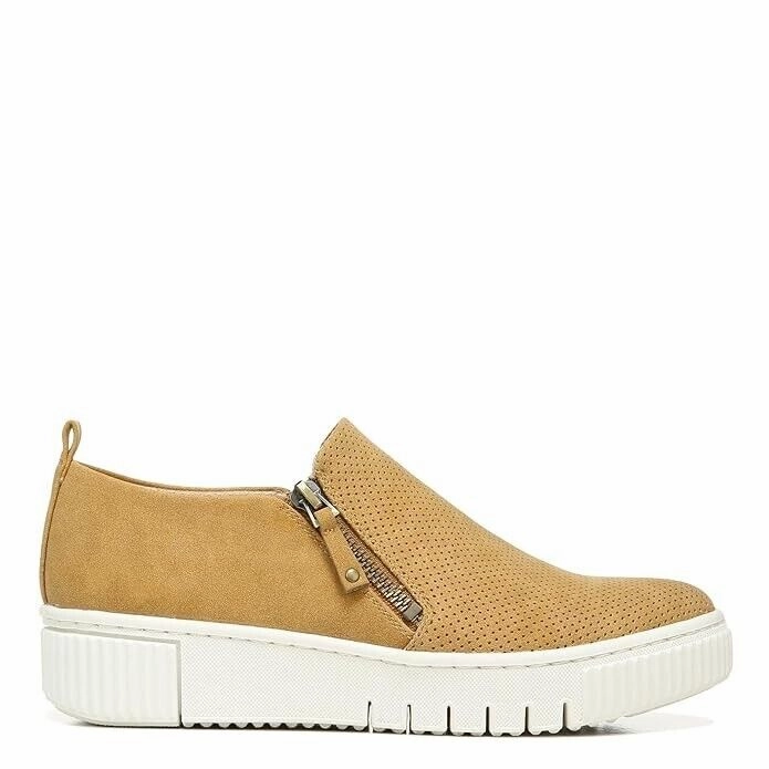 Soul Naturalizer Turner Sneakers Women 8.5 Beige Faux Nubuck Casual Shoes FZP410