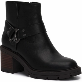 Soxton  Womens Leather Pull On Booties Hot sale Womens Boots