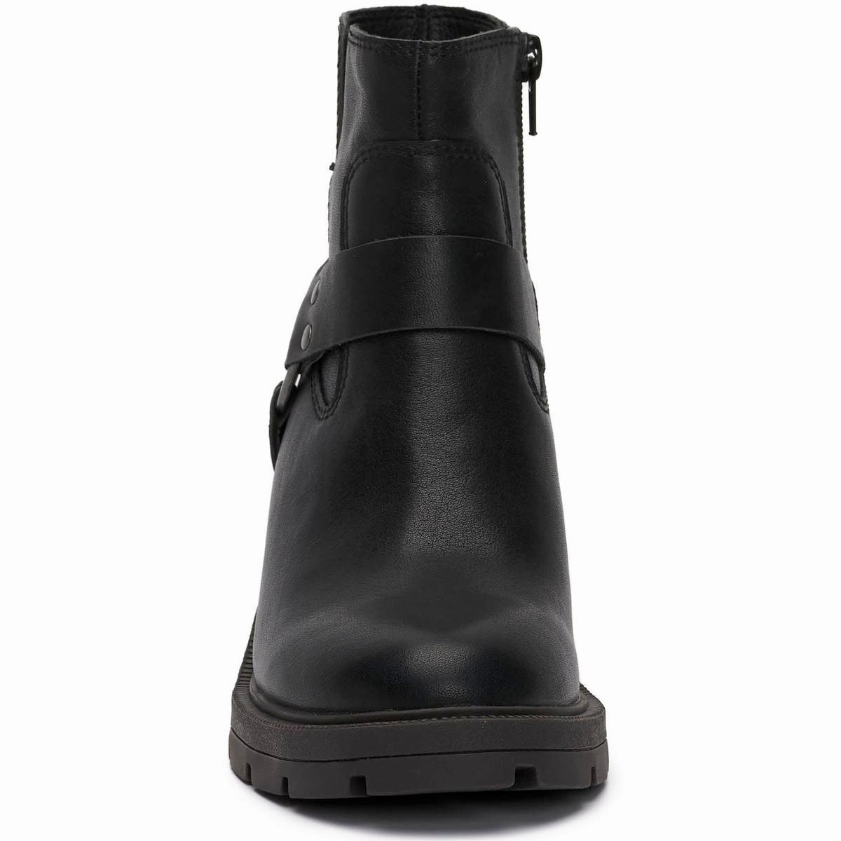 Soxton  Womens Leather Pull On Booties