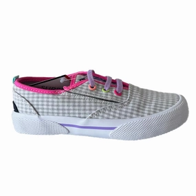 Sperry Girls Gray | White | Pink Sneakers Discount Boys Footwear online