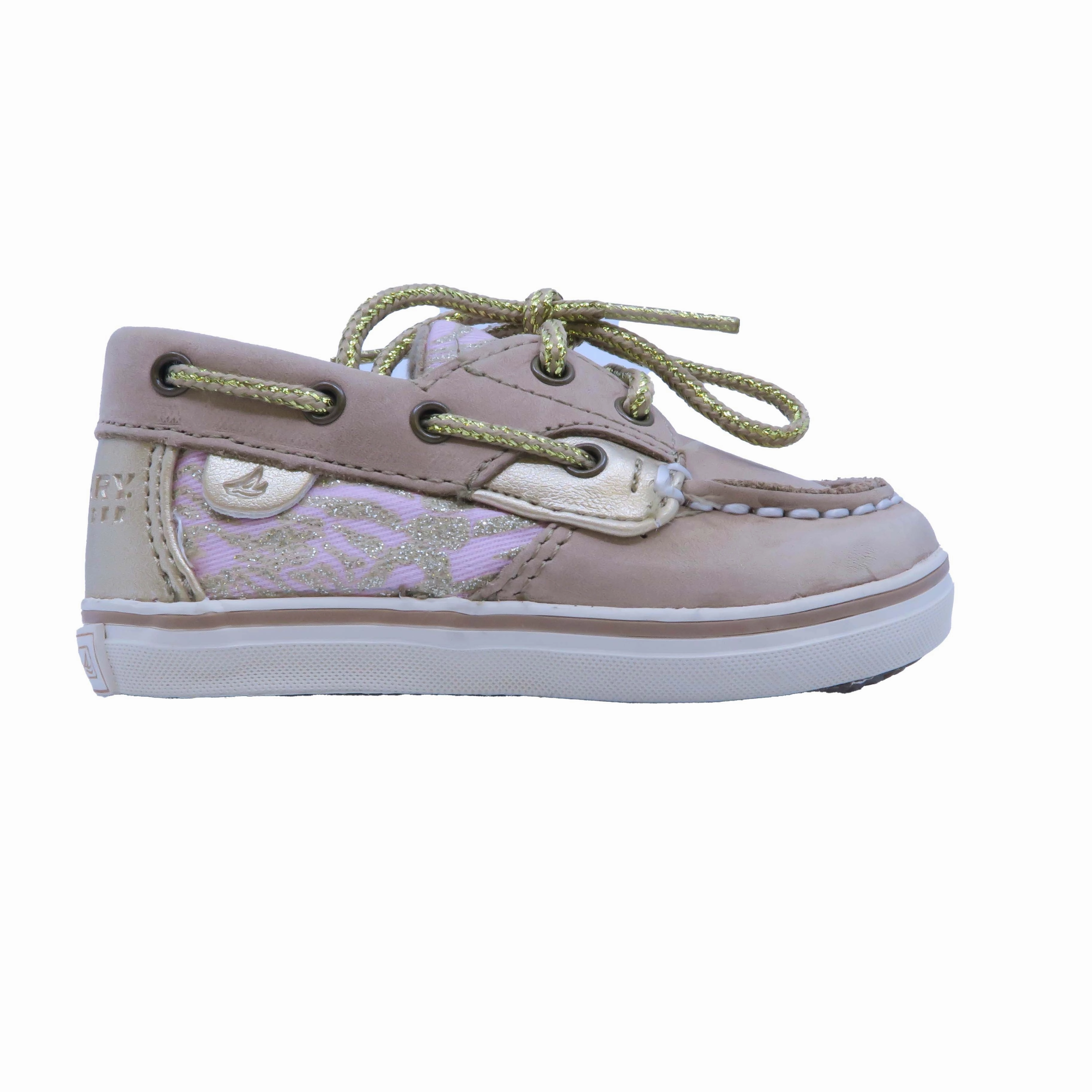 Sperry Girls Tan | Light Pink | Gold Sneakers Discount Boys Footwear online