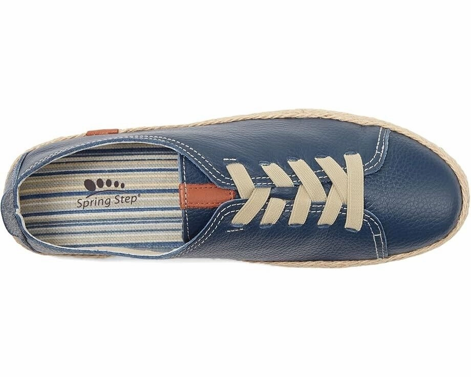Spring Step Eloya Sneakers Womens US 9 Blue Leather Comfort Casual Shoes KHD1074