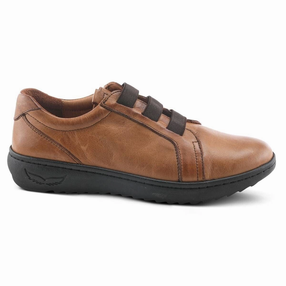 Spring Step Pinna Women US 6.5-7 Camel Brown Leather Slip-On Casual Shoes KHD752