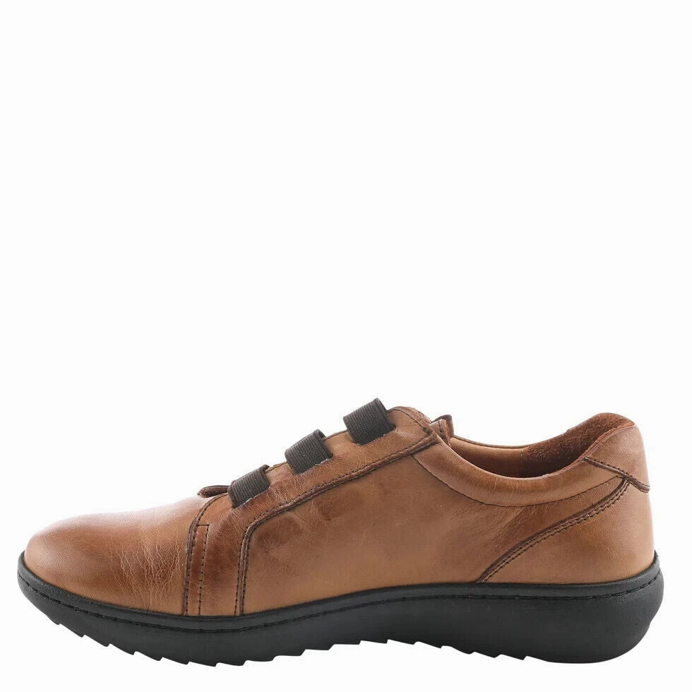 Spring Step Pinna Womens EURO 38 Camel Brown Leather Slip-On Casual Shoes KHD534