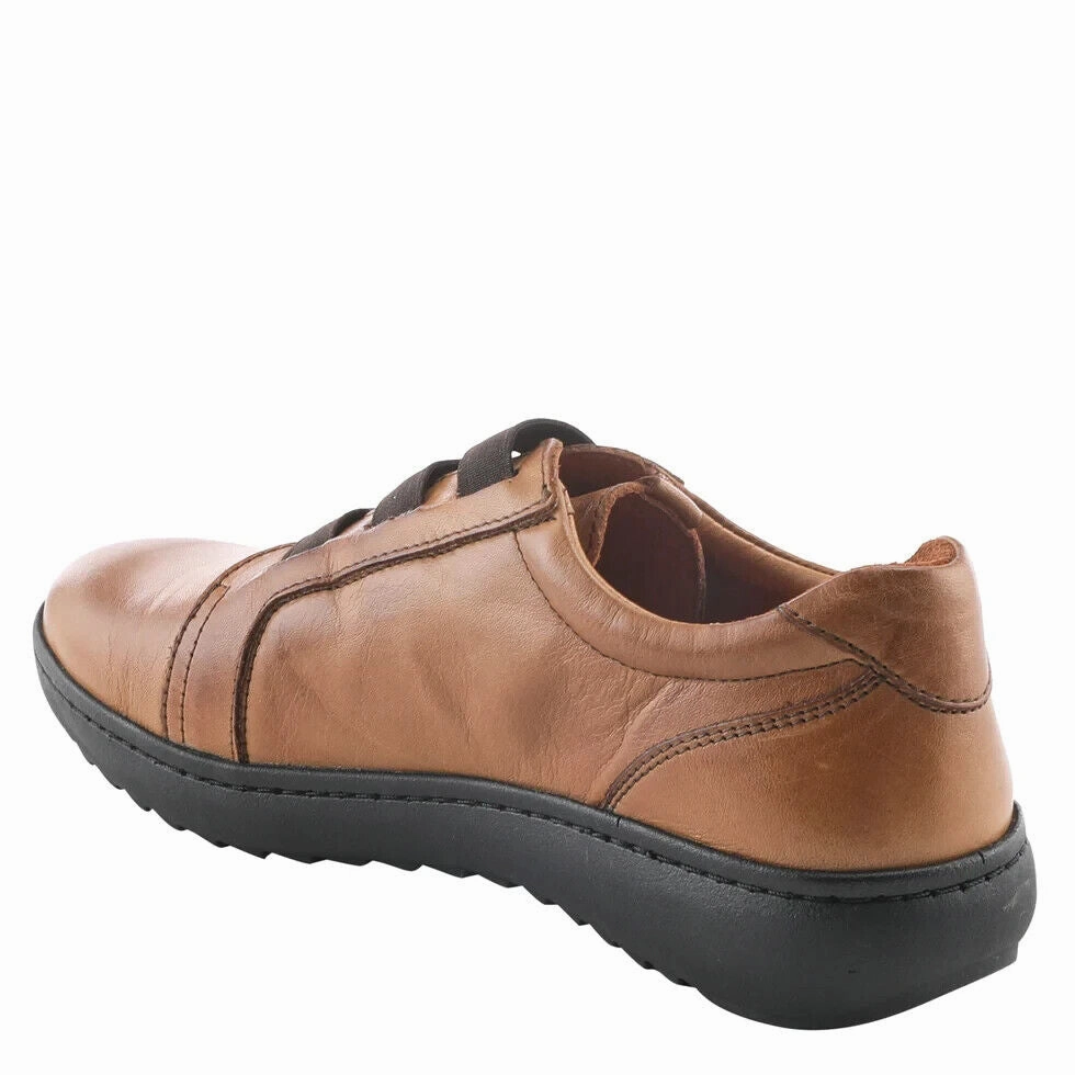 Spring Step Pinna Womens EURO 38 Camel Brown Leather Slip-On Casual Shoes KHD534